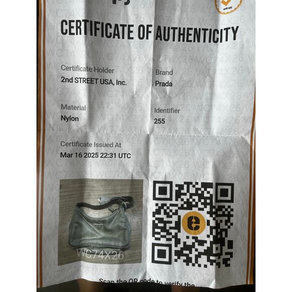Prada  Re-Nylon Saffiano Mini Re-Edition 2000 Bag Deserto - Picture 14 of 15